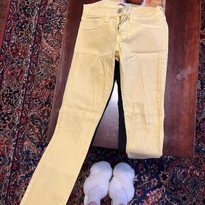 Flying Monkey Yellow Skinny Jeans